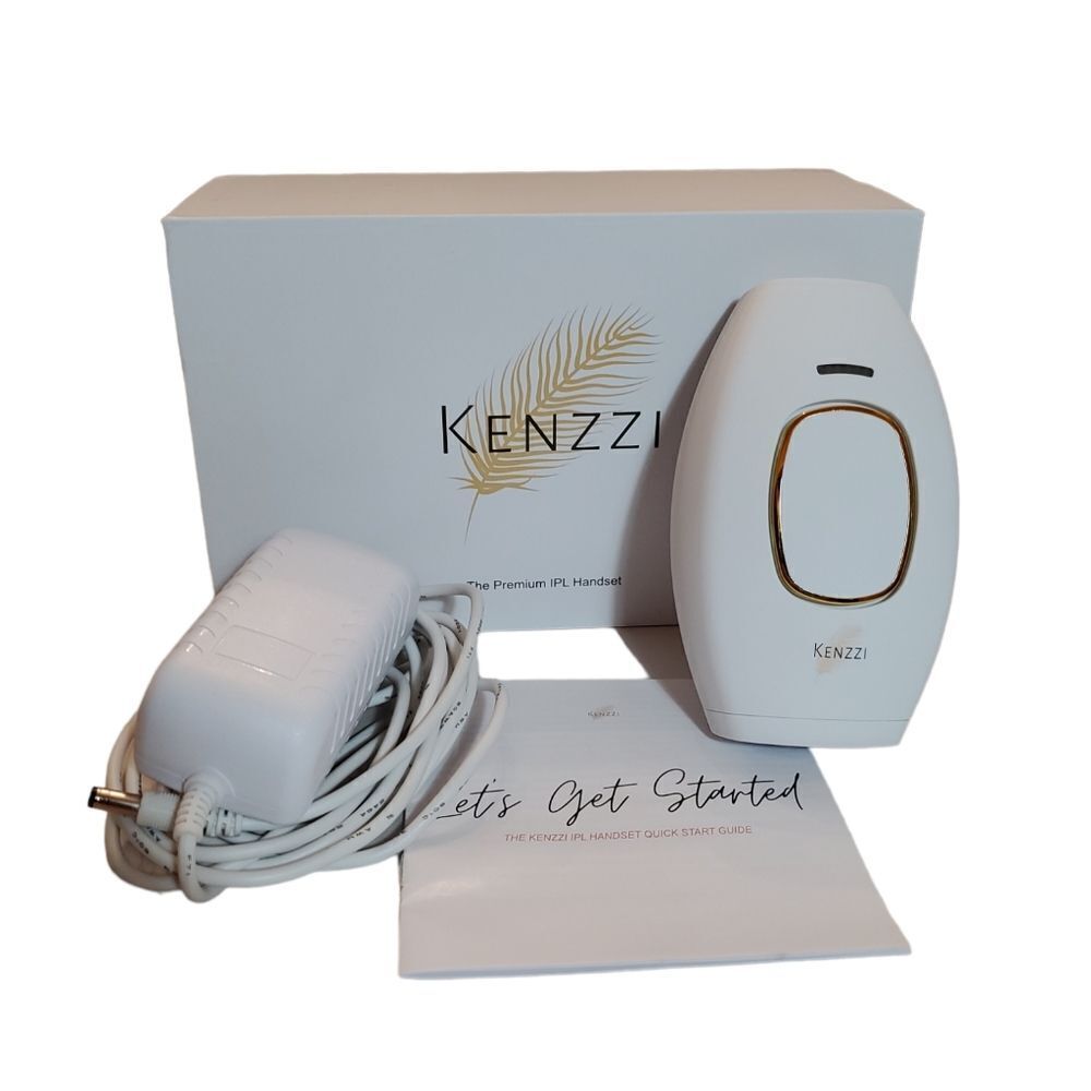 Kenzzi White and Gold IPL Hair Removal Device